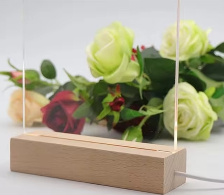 خرید روشن LED آکریلیک ایستاده با قلم دسکتاپ یادآوری تابلو پیام نور online manufacture