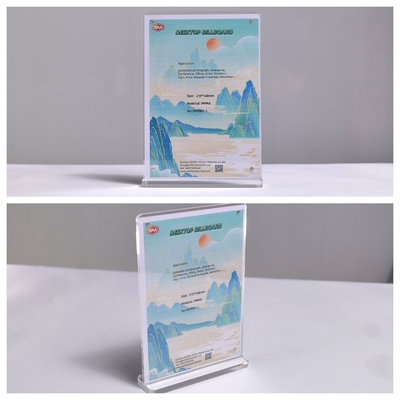 خرید میز منو قوی رستوران روشن 5x7 اینچ شکل T حامل تابلو آکریلیک مغناطیسی online manufacture