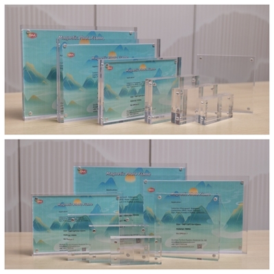 خرید تصویر شفاف دو طرفه 4X6 5X7 قاب عکس آکریلیک مغناطیسی online manufacture
