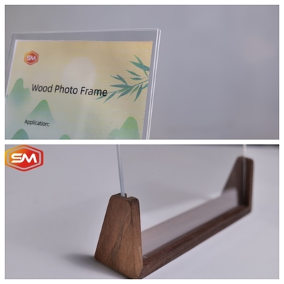 خرید فریم نمایش عکس آکریلیک شفاف با پایه چوبی سفارشی online manufacture