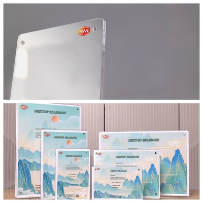 خرید فابریک مغناطیسی شکل T دارنده علامت آکریلیک ایستاده آزاد Perspex میز کارت ورودی online manufacture