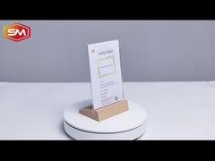 دارنده علامت آکریلیک شکل T با پایه چوبی