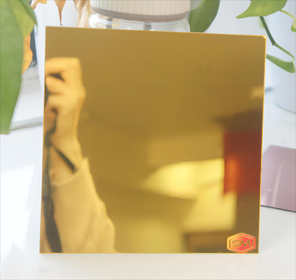 OEM خدمات سفارشی Perspex آینه ورق مقاوم در برابر گرما برای تزئینات مواد Cuttable آینه ورق