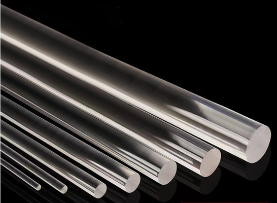 شفاف PMMA Bar Acrylic Extruded Clear Tube فلورسنت پولیش شده و جامد استیک استیک اکریلیک