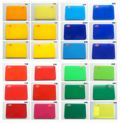 3mm 1220*1830mm رنگ آکریلیک ورق 4 X 6 آکریلیک پلاستیکی پانل