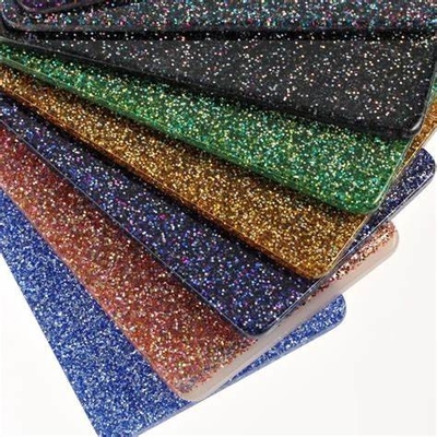 دیواری رنگارنگ روشن 3mm 4mm 5mm پلکسی گلاس درخشنده ورق آکریلیک با درخشش سنگ مرمر