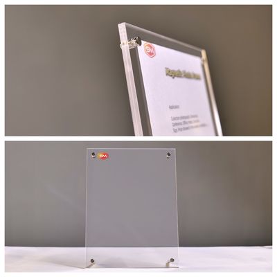 خود مستقل ایستاده 4x6 فریم عکس اکریلیک ایستاده برای دکوراسیون دسکتاپ