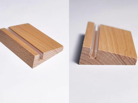 نگهدارنده پوستر اکریلیک، نگهدارنده اسناد و نگهدارنده تابلو با پایه چوبی اریب