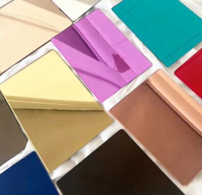 ورق آکریلیک آینه ای دو میلی متری و شش میلی متری خود چسبنده انعطاف پذیر برای تزئین دیوار